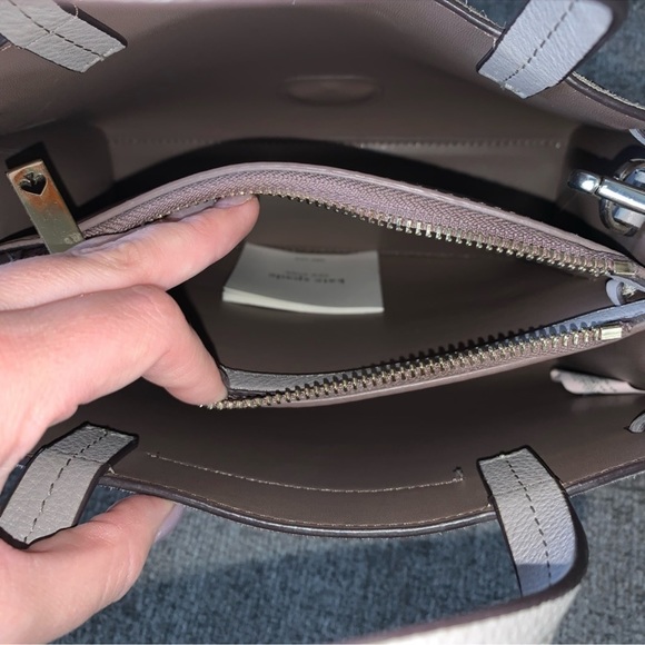 Kate Spade Crossbody Suede Grey Bag - Picture 4 of 8